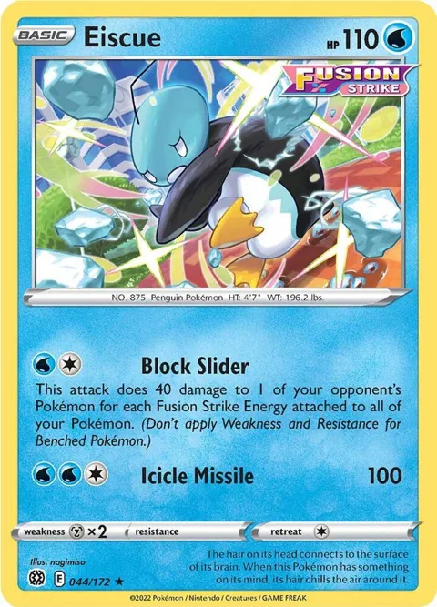 Eiscue #044/172 Pokémon card from Brilliant Stars