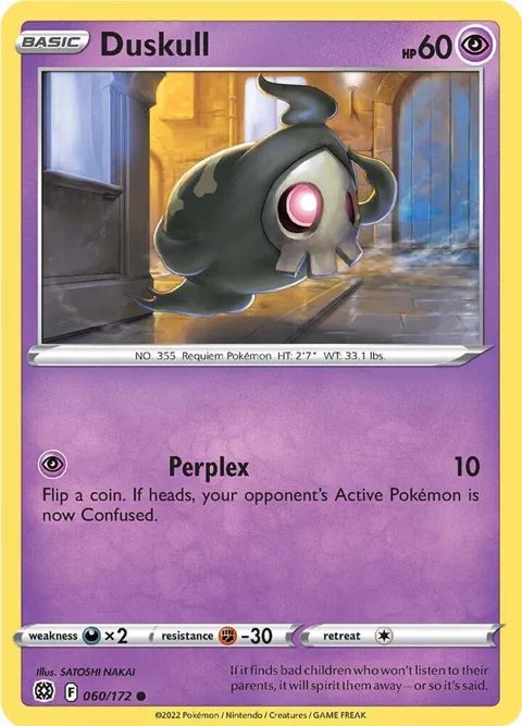 Duskull #060/172 Pokémon card from Brilliant Stars