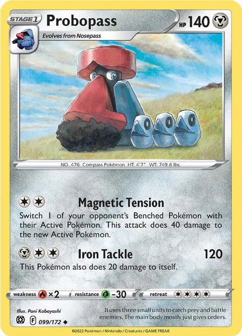Probopass #099/172 Pokémon card from Brilliant Stars