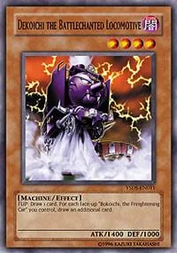 Dekoichi the Battlechanted Locomotive YSDS-EN011 1st Edition Yu-Gi-Oh card from Starter Deck: Syrus Truesdale