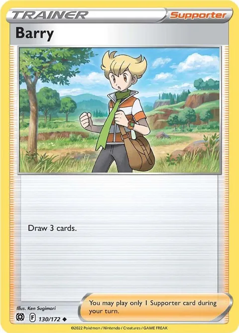 Barry #130/172 Pokémon card from Brilliant Stars