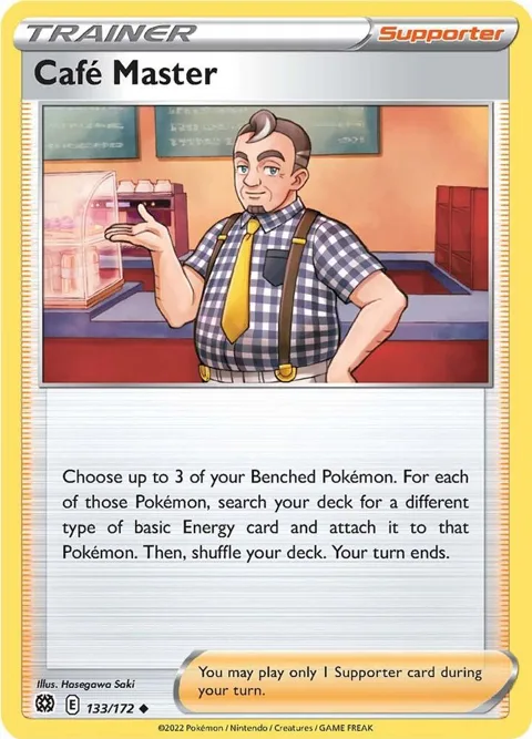 Cafe Master #133/172 Pokémon card from Brilliant Stars