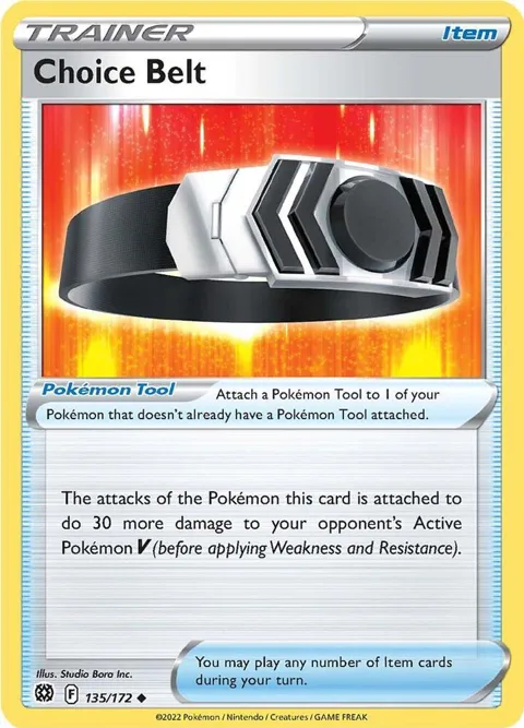 Choice Belt #135/172 Pokémon card from Brilliant Stars