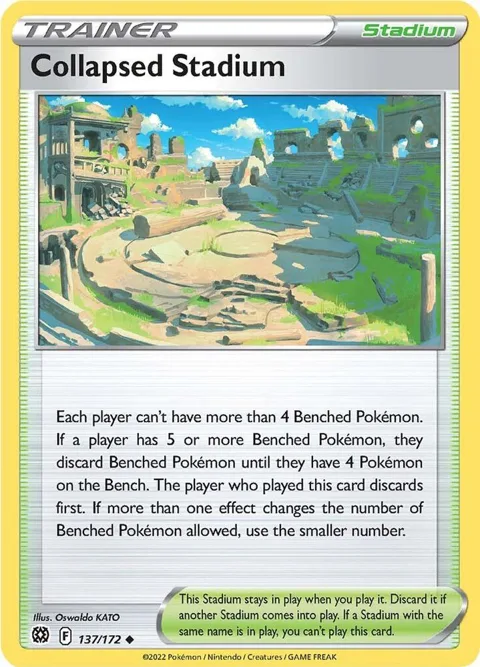 Collapsed Stadium #137/172 Pokémon card from Brilliant Stars