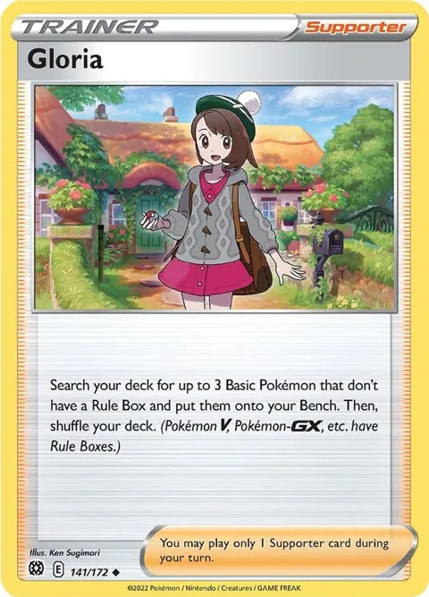 Gloria #141/172 Pokémon card from Brilliant Stars