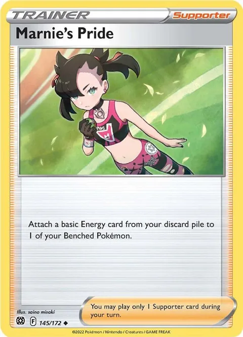 Marnie's Pride #145/172 Reverse Holofoil Pokémon card from Brilliant Stars