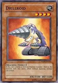 Drillroid YSDS-EN016 1st Edition Yu-Gi-Oh card from Starter Deck: Syrus Truesdale