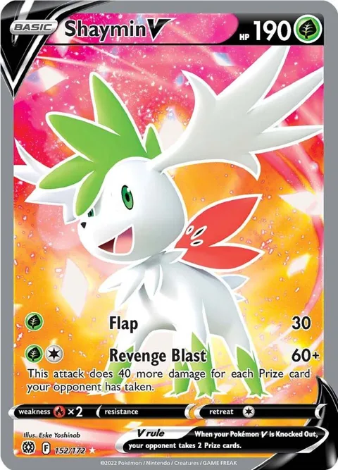 Shaymin V Full Art #152/172 Holofoil Pokémon card from Brilliant Stars