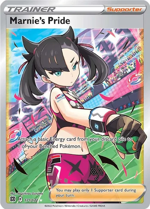 Marnie's Pride Full Art #171/172 Holofoil Pokémon card from Brilliant Stars
