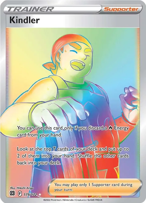 Kindler Secret Rare #179/172 Holofoil Pokémon card from Brilliant Stars