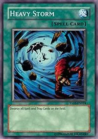 Heavy Storm YSDS-EN024 Yu-Gi-Oh card from Starter Deck: Syrus Truesdale