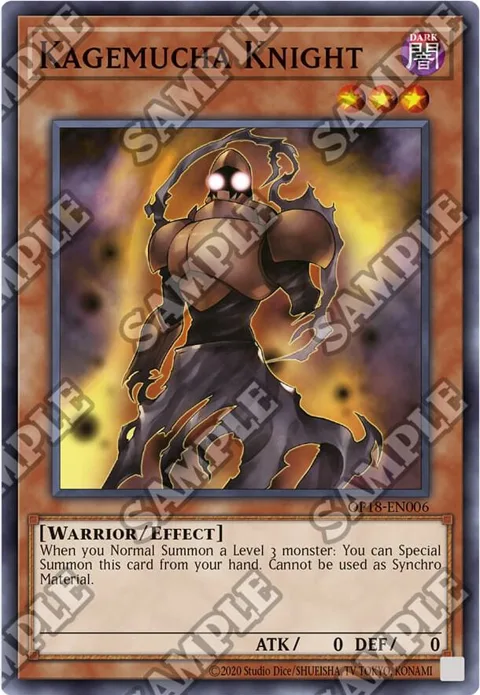 Kagemucha Knight OP18-EN006 Yu-Gi-Oh card from OTS Tournament Pack 18