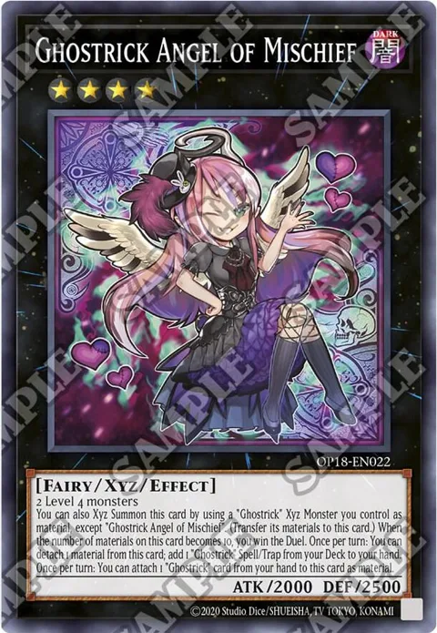 Ghostrick Angel of Mischief OP18-EN022 Yu-Gi-Oh card from OTS Tournament Pack 18