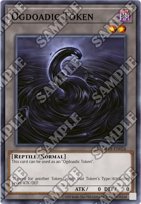 Ogdoadic Token OP18-EN026 Yu-Gi-Oh card from OTS Tournament Pack 18
