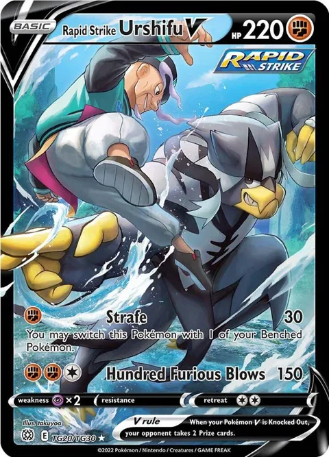 Rapid Strike Urshifu V #TG20/TG30 Holofoil Pokémon card from Brilliant Stars Trainer Gallery