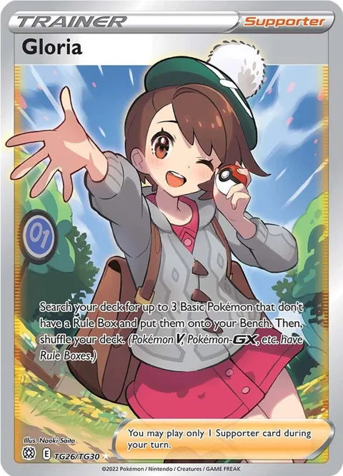 Gloria #TG26/TG30 Holofoil Pokémon card from Brilliant Stars Trainer Gallery