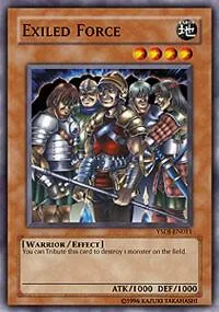 Exiled Force YSDJ-EN011 1st Edition Yu-Gi-Oh card from Starter Deck: Jaden Yuki