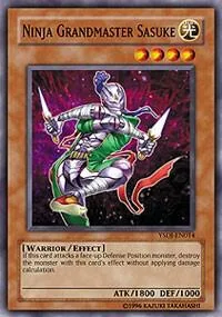 Ninja Grandmaster Sasuke YSDJ-EN014 Yu-Gi-Oh card from Starter Deck: Jaden Yuki