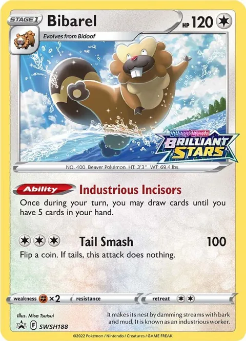 Bibarel #SWSH188 Holofoil Pokémon card from Sword & Shield Promo Cards