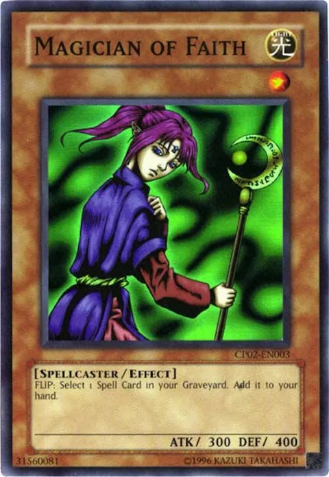Magician of Faith CP02-EN003 Yu-Gi-Oh card from Champion Pack 2