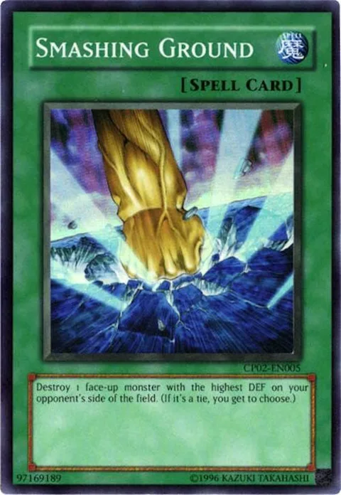 Smashing Ground CP02-EN005 Yu-Gi-Oh card from Champion Pack 2
