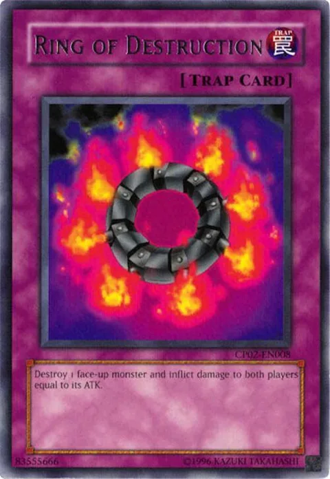Ring of Destruction CP02-EN008 Yu-Gi-Oh card from Champion Pack 2