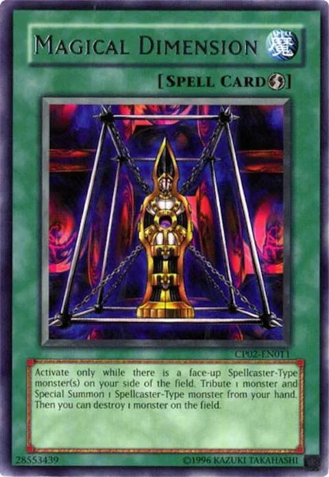 Magical Dimension CP02-EN011 Yu-Gi-Oh card from Champion Pack 2