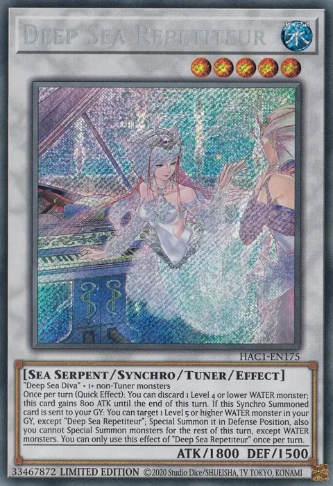 Deep Sea Repetiteur HAC1-EN175 Yu-Gi-Oh card from Hidden Arsenal: Chapter 1