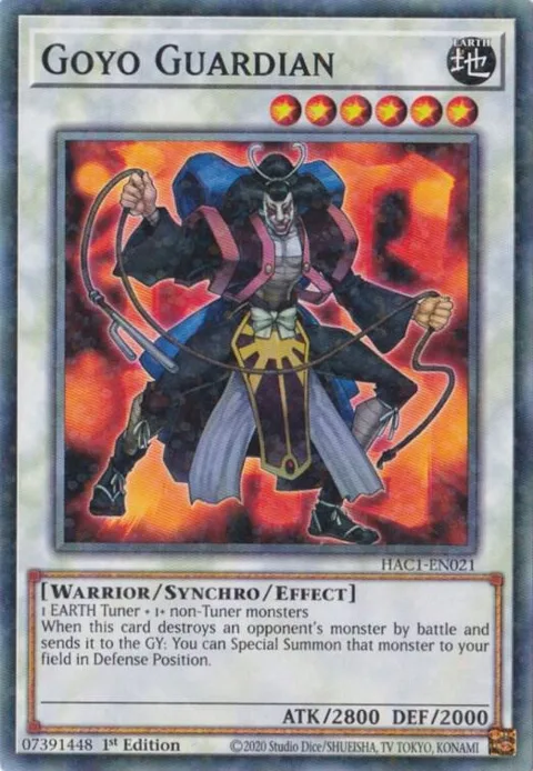 Goyo Guardian Duel Terminal HAC1-EN021 Yu-Gi-Oh card from Hidden Arsenal: Chapter 1