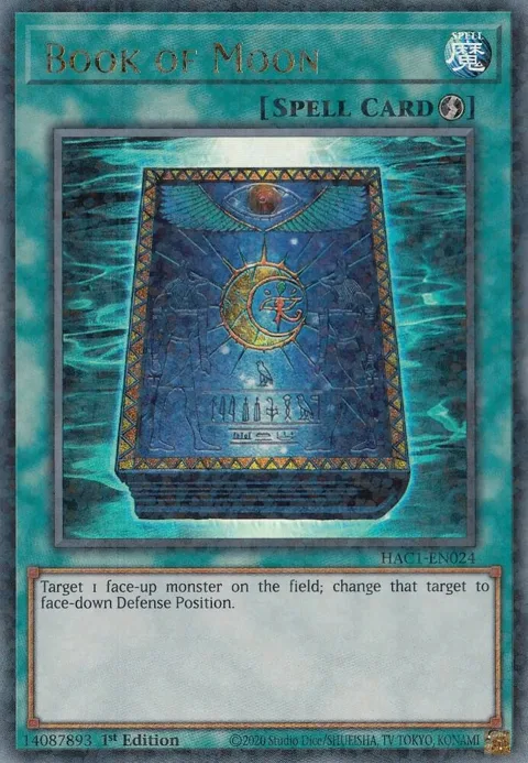 Book of Moon Duel Terminal HAC1-EN024 Yu-Gi-Oh card from Hidden Arsenal: Chapter 1