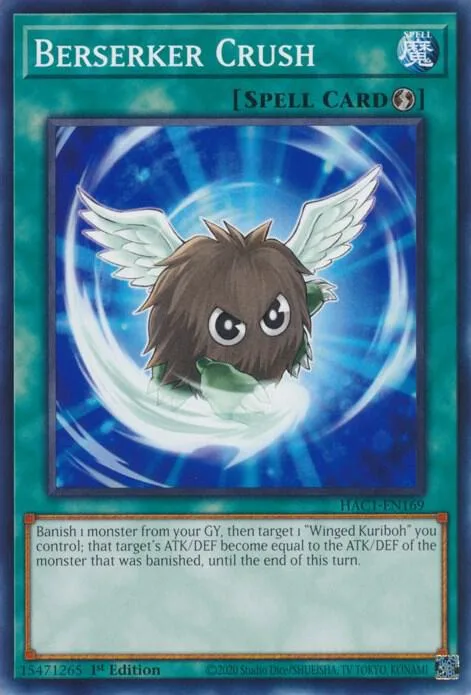 Berserker Crush HAC1-EN169 Yu-Gi-Oh card from Hidden Arsenal: Chapter 1