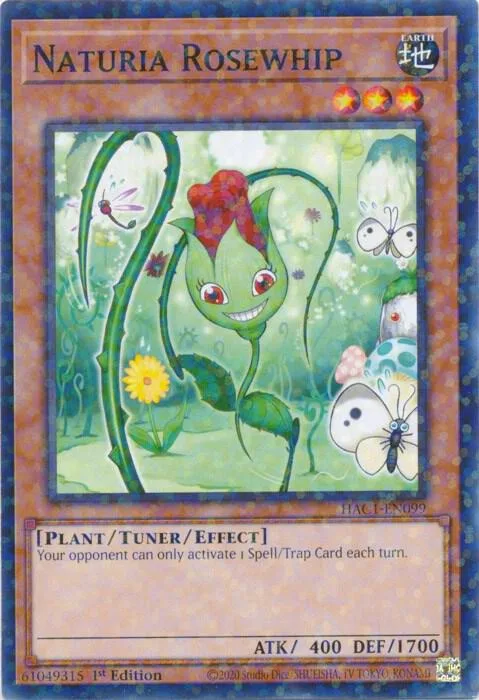 Naturia Rosewhip Duel Terminal HAC1-EN099 Yu-Gi-Oh card from Hidden Arsenal: Chapter 1
