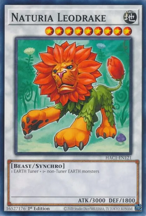 Naturia Leodrake HAC1-EN121 Yu-Gi-Oh card from Hidden Arsenal: Chapter 1
