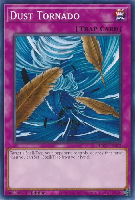 Dust Tornado HAC1-EN027 Yu-Gi-Oh card from Hidden Arsenal: Chapter 1