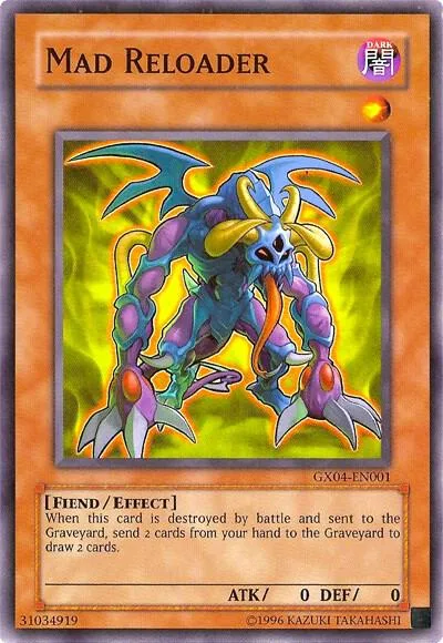 Mad Reloader GX Tag Force 2 GX04-EN001 Yu-Gi-Oh card from Yu-Gi-Oh! Video Game Promotional Cards