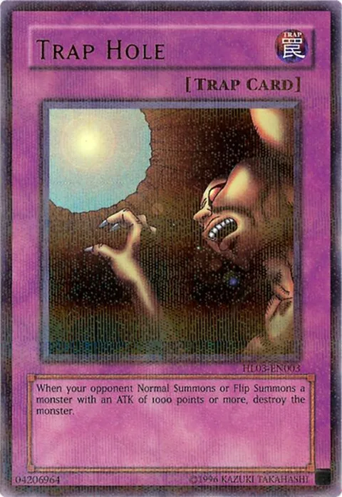 Trap Hole HL03-EN003 Yu-Gi-Oh card from Hobby League 3