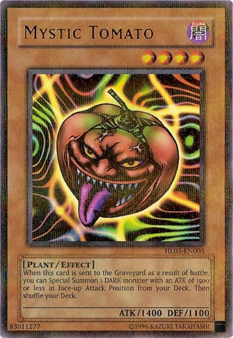 Mystic Tomato HL03-EN005 Yu-Gi-Oh card from Hobby League 3