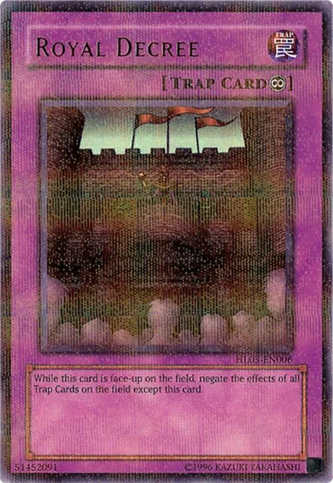 Royal Decree HL03-EN006 Yu-Gi-Oh card from Hobby League 3