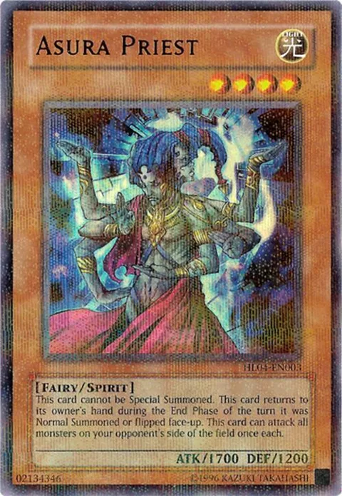 Asura Priest HL04-EN003 Yu-Gi-Oh card from Hobby League 4
