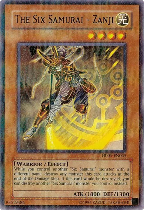 The Six Samurai - Zanji HL05-EN005 Yu-Gi-Oh card from Hobby League 5