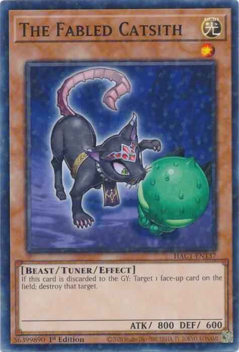 The Fabled Catsith Duel Terminal HAC1-EN137 Yu-Gi-Oh card from Hidden Arsenal: Chapter 1