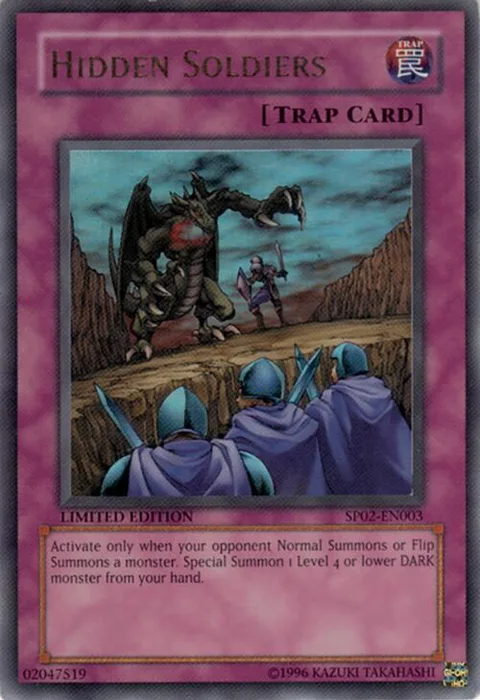 Hidden Soldiers SP02-EN003 Yu-Gi-Oh card from Sneak Preview Series 2