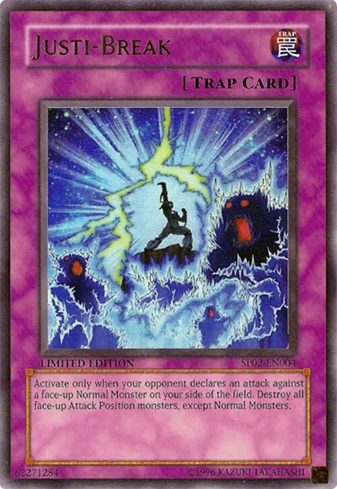 Justi-Break SP02-EN004 Yu-Gi-Oh card from Sneak Preview Series 2