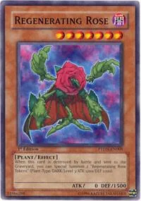 Regenerating Rose PTDN-EN005 1st Edition Yu-Gi-Oh card from Phantom Darkness