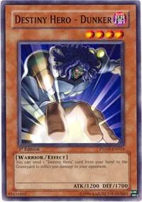 Destiny Hero - Dunker PTDN-EN014 1st Edition Yu-Gi-Oh card from Phantom Darkness