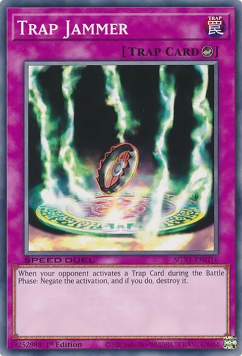 Trap Jammer SGX1-ENG16 Yu-Gi-Oh card from Speed Duel GX: Duel Academy Box