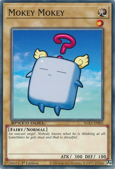 Mokey Mokey SGX1-ENI03 Yu-Gi-Oh card from Speed Duel GX: Duel Academy Box