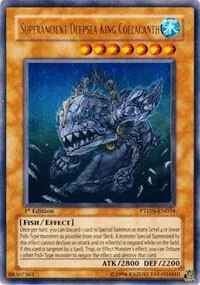 Superancient Deepsea King Coelacanth PTDN-EN034 Unlimited Yu-Gi-Oh card from Phantom Darkness