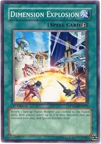 Dimension Explosion PTDN-EN051 Unlimited Yu-Gi-Oh card from Phantom Darkness