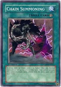 Chain Summoning PTDN-EN057 Unlimited Yu-Gi-Oh card from Phantom Darkness